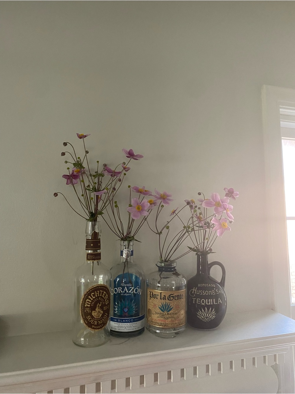 Decorative Liquor Bottle Vases